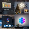 10pcs DIY Smart Hexagonal Lights Wall Lights LED Wall Panel Lights, USB-Power Connectors, Smart Application Control And Music Control, Hexagonal Lights For Game Room Party Bedroom Decoration