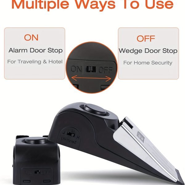 00ac04b8a47d4e5e02d000671744b68e 120dB Intruder Alert: Door Stop Alarm - The Ultimate Security Wedge For Home, Traveling & Hotel