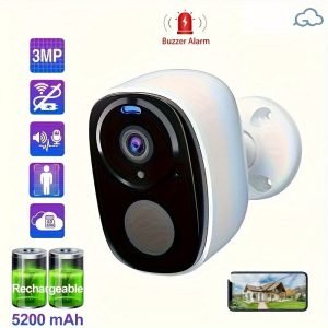 04a2af56724cf72cdc84d40f2995573c Outdoor Wireless Security Camera, 2K 5mp Video Resolution, 5200mAh Battery Powered CCTV Camera For Home Security, Cloud/SD(up To 256G), No Monthly Fee, AI Motion Detection, Spotlight, Color Night Vision, WiFi, Two-Way Audio