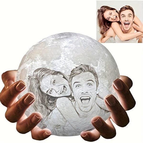 Customized Photo Lamp, Customized Photo Gift, 3D Print Your Photos, Birthday Gift, Anniversary Gift, Valentine's Day Gift, Mother's Day Gift, Father's Day Gift, Christmas Gift, USB Desk Lamp, Bedside Night Light, Bedroom Lamp, Rechargeable Night Light, Mo