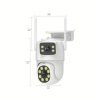 Multifunctional security camera wireless outdoor waterproof WiFi security monitoring 2K high-definition dual lens automatic rotation pan tilt night vision motion detection bidirectional call security camera