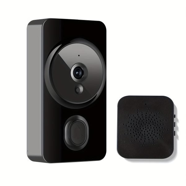 New Smart Video Doorbell, APP Control Phone Reminder Two-way Intercom, 2.4G Wireless Wifi For Home And Commercial Use, Night Vision With Cloud Storage Function Camera, No Hole Installation (AAA Battery Power, Shipped Without Battery)