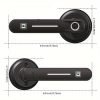 GeekTale Fingerprint Door Lock, Smart Door Lock With App, Smart Door Handle Fingerprint Door Knob Door Levers For Bedroom,
