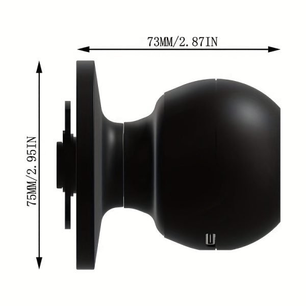 Smart Door Knob, Fingerprint Door Lock Smart Lock Biometric Door Lock Fingerprint Door Knob With App Control, Suitable For Bedroom, Cloakroom, Apartments Offices, Hotels - S10Y