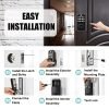Noqiz Keyless Entry Door Lock, Smart Lock With Touchscreen Keypad, Secure Deadbolt Lock With 50 User Codes, Easy Installation, Auto Lock, Bedroom Door, Home, Apartment, M15 ORB