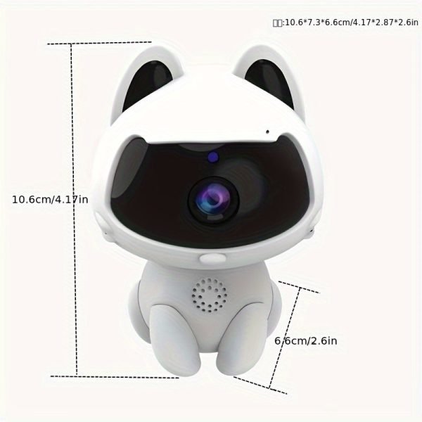 K9 V380 HD Definition Intelligent Home Monitoring Camera 1080P 2.4GHz Wireless WiFi Wireless Security WIFI Camera, AI Intelligent Tracking Motion Detection, Pet Monitor, Two-way Audio, Motion Detection Pet Camera