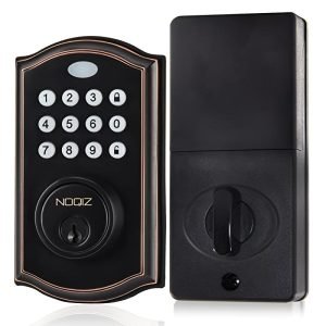 Noqiz Keyless Entry Door Lock, Smart Lock With Touchscreen Keypad, Secure Deadbolt Lock With 50 User Codes, Easy Installation, Auto Lock, Bedroom Door, Home, Apartment, M15 ORB