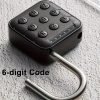 Combination Lock For Locker, 6 Digit Waterproof Smart Code Padlock For Outdoor Use, Combo Padlock For Gym Lockers, Storage Box, Cabinet