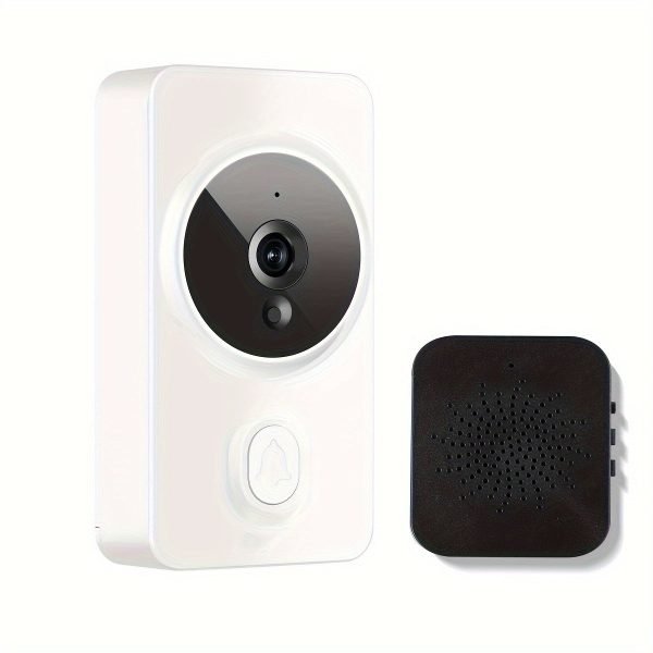 New Smart Video Doorbell, APP Control Phone Reminder Two-way Intercom, 2.4G Wireless Wifi For Home And Commercial Use, Night Vision With Cloud Storage Function Camera, No Hole Installation (AAA Battery Power, Shipped Without Battery)