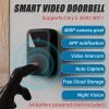 Smart Doorbell With Home App Allows You To Watch And Share Videos Remotely, Adjust Sound, 480P HD Clear Night Vision, Store Videos In The Cloud, No Battery.
