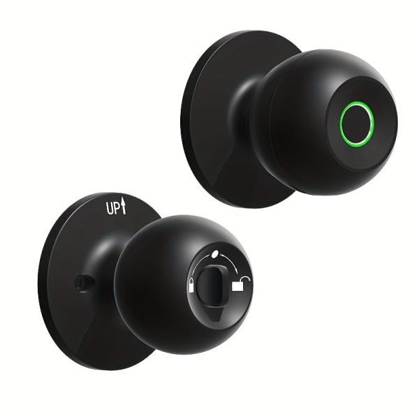 Smart Door Knob, Fingerprint Door Lock Smart Lock Biometric Door Lock Fingerprint Door Knob With App Control, Suitable For Bedroom, Cloakroom, Apartments Offices, Hotels - S10Y