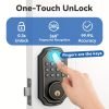 Fingerprint Smart Lock, Keyless Entry Lock, Fingerprint Deadbolt Lock - Backlit Keypad, One-Time Pin Code, Auto Lock Enable Or Disable, Voice Prompt, Long Battery Life, Easy To Install And Programm (Sales Only In North America)