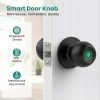 Smart Door Knob, Fingerprint Door Lock Smart Lock Biometric Door Lock Fingerprint Door Knob With App Control, Suitable For Bedroom, Cloakroom, Apartments Offices, Hotels - S10Y
