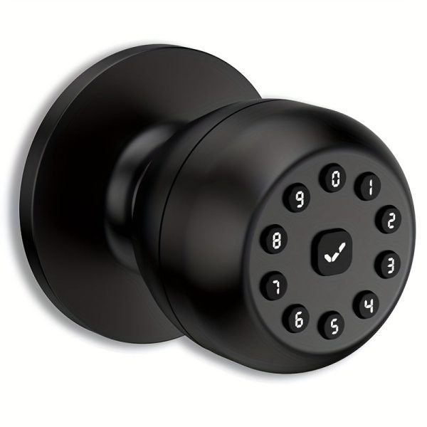 S10M Keypad Smart Door Knob, Smart Lock With Keypad Smart Door Lock Digital Door Lock With Keypad For Indoors Bedrooms, Apartments-Battery Included