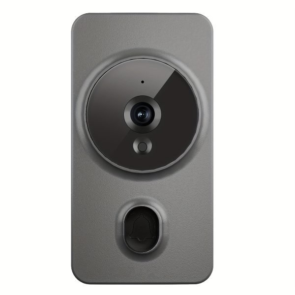 1pc Smart Wireless Doorbell, Smart 2.4G WIFI Video Doorbell, Tuya APP Smart System Control, Two-way Intercom, Night Vision Function, Video Conversation, Family Helper (delivered Without Battery)