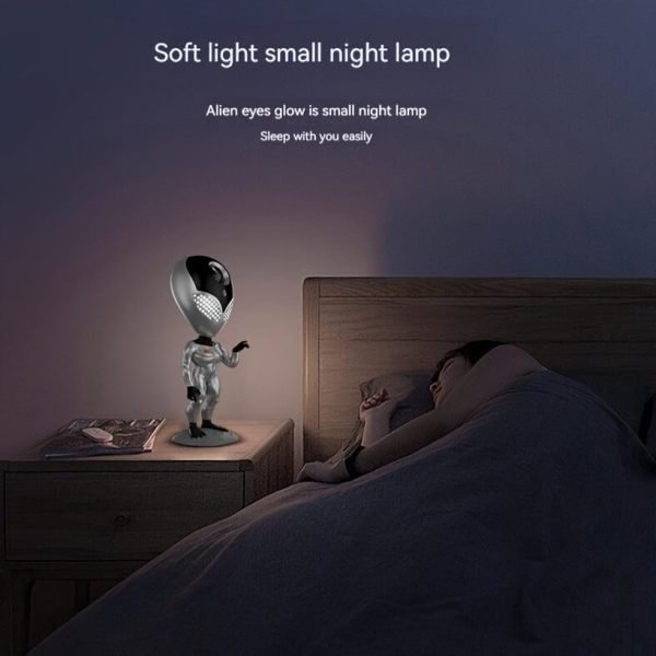 Alien Star Lamp Voice Interactive Star Projection Lamp Bedroom Ornament Gift Spaceman Full Of Stars Night Light