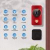 New Smart Video Doorbell, APP Control Phone Reminder Two-way Intercom, 2.4G Wireless Wifi For Home And Commercial Use, Night Vision With Cloud Storage Function Camera, No Hole Installation (AAA Battery Power, Shipped Without Battery)