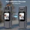 New 1080P HD Portable Law Enforcement Recorder With Screen, Multifunctional Mini Back Clip Chest Camera With Night Vision, Rotatable Lens, Suitable For Electric Vehicles/motorcycles, Property Security, Delivery Personnel, Office, Tourism, Entertainment An