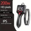 Industrial Endoscopic Camera Light, 1080P HD endoscopic camera, 5.5mm thin Snake camera 2.4 "screen, flexible semi-rigid cable sewers, drains, pipes, Industrial equipment inspection/repair/analysis