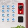 1pc Smart Wireless Doorbell, Smart 2.4G WIFI Video Doorbell, Tuya APP Smart System Control, Two-Way Intercom, Night Vision Function, Video Conversation, Family Helper (Delivered Without Battery)