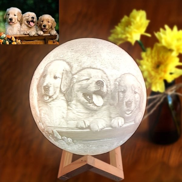 Customized Photo Lamp, Customized Photo Gift, 3D Print Your Photos, Birthday Gift, Anniversary Gift, Valentine's Day Gift, Mother's Day Gift, Father's Day Gift, Christmas Gift, USB Desk Lamp, Bedside Night Light, Bedroom Lamp, Rechargeable Night Light, Mo