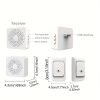 1pc Smart Home, USB Wireless Doorbell, Waterproof, 38 Kinds Of Chime Switching Smart Doorbell, Outdoor Electronic Doorbell, 5905.51 Inches Long Distance Remote Control Doorbell, Jingle Doorbell Wireless Call Doorbell For The Elderly