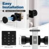 GeekTale Keyless Entry Door Lock With Keypad, Smart Door Knob Keypad Door Knob, Smart Lock With Keypad Smart Door Lock Digital Door Lock With Keypad For Indoors Bedrooms, Apartments, AirBnbs