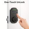 ba24f6da3991cd5a11ad36762e5f3535 BULIST Smart Deadbolt Door Lock, Pin Code Unlock - One-time Codd Unlock - Mechanical Key Unlock, Keyless Entry Door Lock With Backlit Keypad And Auto-Lock Enable Or Disable, Voice Prompt, Easy To Install And Programming, Long Battery Life (only In North A