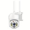 Outdoor Wifi Security Waterproof PTZ Auto Tracking Audio CCTV Surveillance 360 IP Camera, Day & Night Full Color, AI Humanoid Motion Detection, Two-way Voice Intercom, 360 Degree Panoramic Surveillance, 2.4GHz Security Camera Smart Home Security Camera