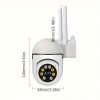 Camera and Color Night Vision Wireless 1080p HD Indoor/Outdoor Camera Bidirectional Audio Wireless Safety Camera Pan/Tilt/Zoom Wi Fi Smart Home Safety Camera and Pet Movement Tracking Color Night Vision Bidirectional Audio