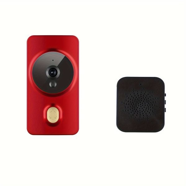 2024 new smart visual doorbell, smart system control, 2.4G wireless wifi for home and commercial use, no need to drill holes for the app camera (no built-in battery, shipped without battery).