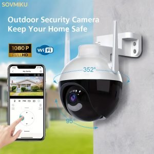 dafc2c47d60777afda6b1bc8351da6d1 1pc Wireless Security WIFI Camera Indoor Outdoors, Mini 360° PTZ Panoramic IP Camera, Full HD 1080P Smart Home Camera, 2.4GHz,Baby, Pet MonitorTwo Way Audio, Waterproof Motion Detection Alarm Push,works With Phone Computer Ipad,Remote