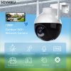 1pc Wireless Security WIFI Camera Indoor Outdoors, Mini 360° PTZ Panoramic IP Camera, Full HD 1080P Smart Home Camera, 2.4GHz,Baby, Pet MonitorTwo Way Audio, Waterproof Motion Detection Alarm Push,works With Phone Computer Ipad,Remote