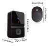 1pcs Smart Visual Doorbell, Wireless Wifi Household Low Power Consumption Long Standby, APP Remote Intercom, Free Rolling Cloud Storage (build In Battery)
