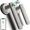 GeekTale Fingerprint Door Lock, Smart Door Lock With App, Smart Door Handle Fingerprint Door Knob Door Levers For Bedroom,