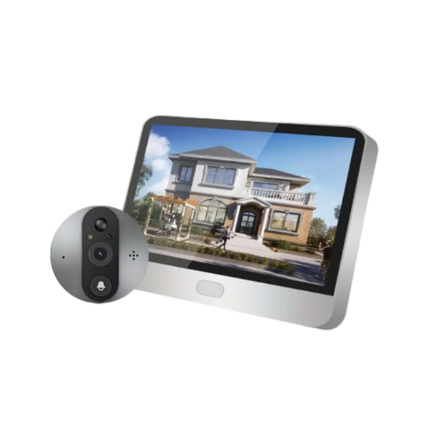 smart video 1080P Tuya Smart Security-protection Peephole Video Doorbell Wireless Wifi Two-Way Audio Video Door Eye With Camera In The Private House